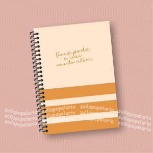Agenda Ir Além Miolo Off Set 15x21cm Impressão Colorida Capa Dura Laminada Fechamento em Espiral 1 Dia por Página: 410 páginas | 2 Dias por Página: 230 páginas