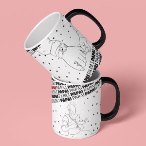 Caneca Especial Dia dos Pais Cerâmica 325ml  Sublimação Branca Brilho Tam. da arte: 200x90mm