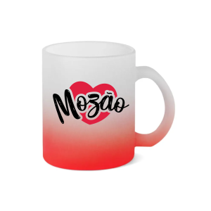 Caneca Vidro Jateado Personalizada Vidro Jateado 325ml  Sublimação  Tam. da arte: 200x90mm