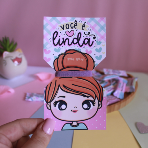 Card + Xuxinha Off Set 180g 6,5x11,5cm Colorido  Corte Especial Xuxinha Tradicional