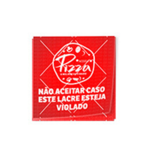 Lacre de Segurança Quadrado Papel 80g 4x4cm Impressão Colorida Padrão Meio Corte 
