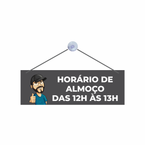 Placa Personalizada Placa PS 2mm 30x10cm Impressão Colorida Adesivo Vinil Laminado Corte Reto 