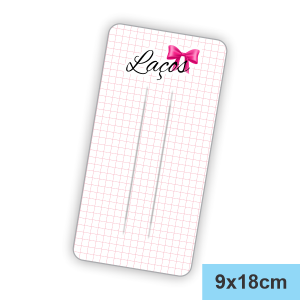 Tag Bico de Pato Duplo Off Set 240g 9x18cm Impressão Frente Padrão Corte Reto 