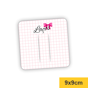Tag Bico de Pato Simples Off Set 240g 9x9cm Impressão Frente Padrão Corte Reto 