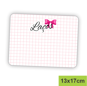 Tag para Faixa Grande Off Set 240g 13x17cm Impressão Frente Padrão Corte Reto 
